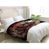 Samurai Plush Flannel Fleece Blanket, 220 x 240 cm, Extra-Large Warm Throw view 3