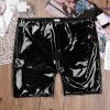 Duohropke Men's Leather-Look Boxer Shorts with Open Crotch view 2