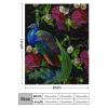 Peacock Flower Flannel Blanket, Warm Soft Fleece Blanket, 100 x 130 cm view 2
