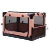 Dog Car Seat for Small to Medium Dogs, Extra Sturdy with Reinforced Walls and Safety Belts for Front and Back Seats, Waterproof and Tear-Resistant, Pink-L view 1