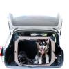 Dog Car Seat for Small to Medium Dogs, Extra Sturdy with Reinforced Walls and Safety Belts for Front and Back Seats, Waterproof and Tear-Resistant, Pink-L view 2