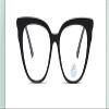 PARWANA Oversized Blue-Light-Blocking Computer Readers, Clear Vision, Cat-Eye Reading Glasses, Flat Light Mirror (Color: Sand-Black, Size: +2.00) view 2