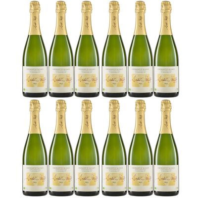 Domaine Stentz Crémant d’Alsace AOP Brut Organic Sparkling Wine, France, with E-Book (12 x 0.75 L)