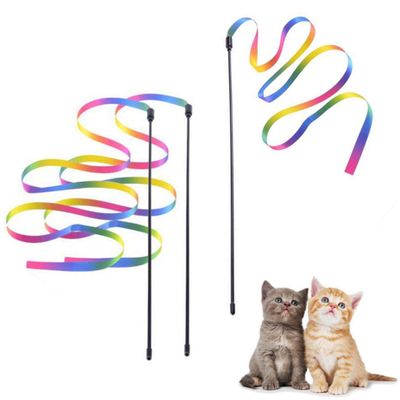 BZKSER 3pcs Cat Magic Wand Rainbow Toy