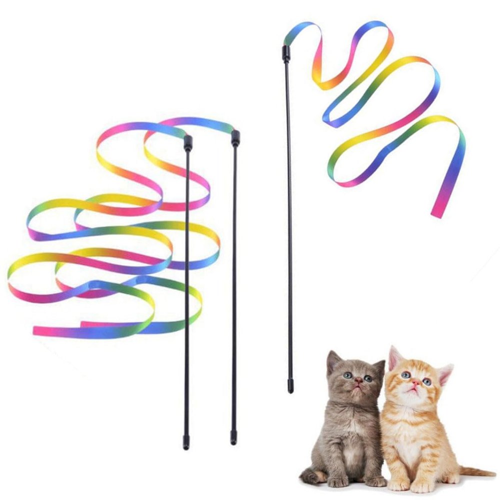 BZKSER 3pcs Cat Magic Wand Rainbow Toy