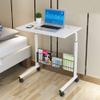 POCHY Overbed Table, Height-Adjustable Rolling Laptop Desk view 2