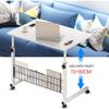POCHY Overbed Table, Height-Adjustable Rolling Laptop Desk view 4