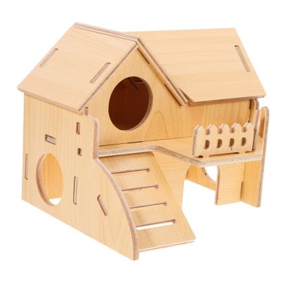 FRCOLOR Wooden Hamster House