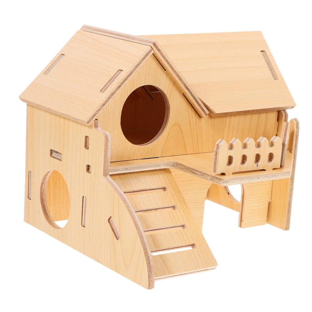 FRCOLOR Wooden Hamster House