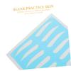 Eyebrow Training Practice Skin, 8 Pairs Silicone for Precise Tracing view 4