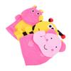 POPETPOP 3-Piece Premium Girls’ Bath Mitts with Animal Designs for Gentle Cleansing and Massage view 1