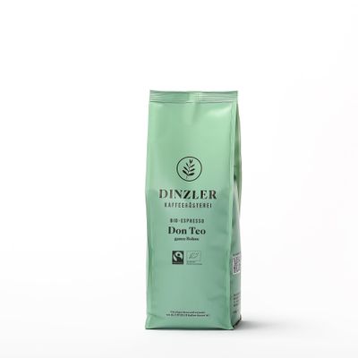 Dinzler Espresso Don Teo – Whole Beans – 1,000 g – Organic and Fair