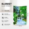 ASEELO 102 x 76 cm Waterfall Flowing Fleece Blanket for Bed, Couch, and Travel view 3