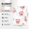 ASEELO 102 x 76 cm Pig Fleece Blanket, Sofa Throw for Bed, Couch and Travel view 3