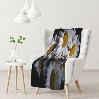 ASEELO Fleece Blanket, 102 x 76 cm, Daisies