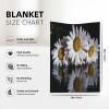 ASEELO Fleece Blanket, 102 x 76 cm, Daisies view 3