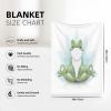 ASEELO 102 x 76 cm Funny Yoga Frog Fleece Blanket, Sofa Throw for Bed, Couch, and Travel view 3