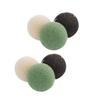 FRCOLOR 6-Piece Konjac Facial Sponge Set, Round, Black, Green and White view 1