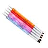 5-Piece Double-Sided Nail Art Pens with Acrylic and Nylon Tips view 1