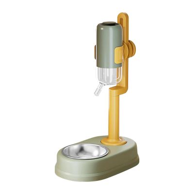 Automatic Pet Feeder and Water Dispenser Set, 750 ml, Adjustable Height