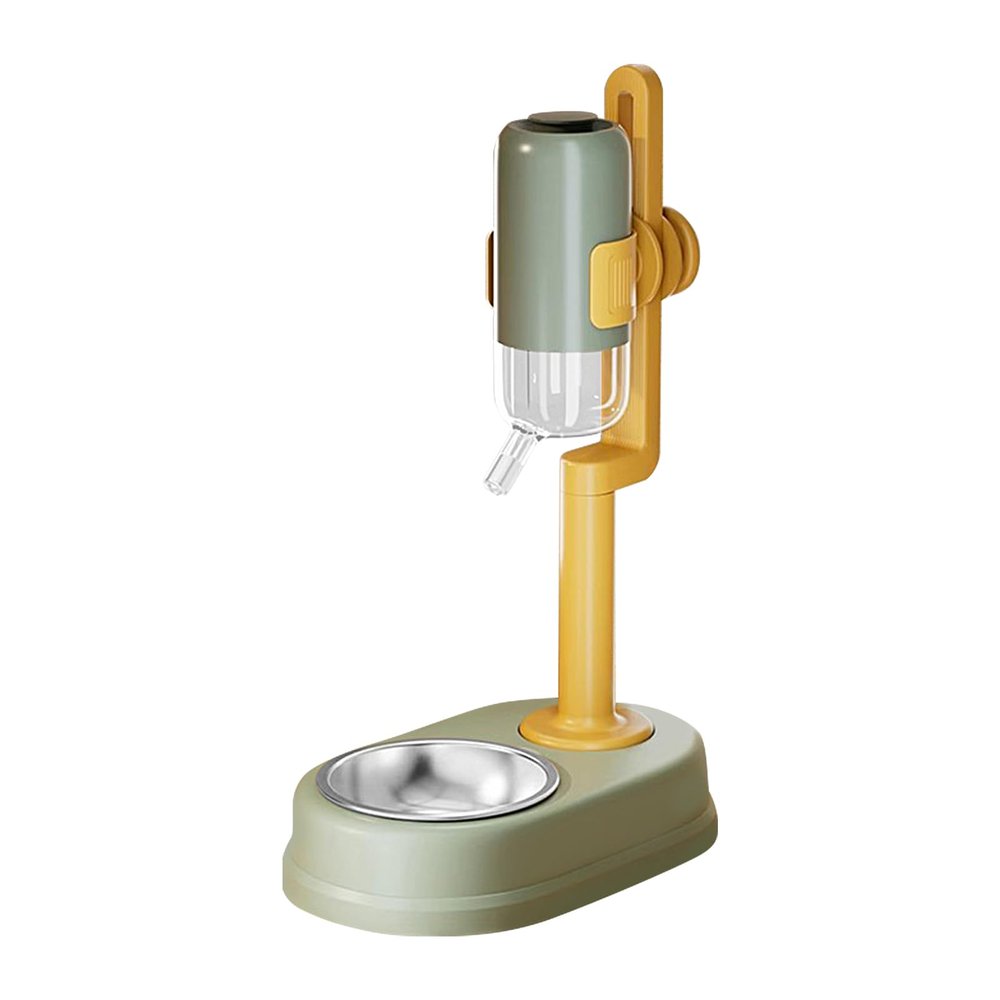 Automatic Pet Feeder and Water Dispenser Set, 750 ml, Adjustable Height