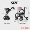 CEEBUS Folding Premium Rollator with Seat, 2-in-1 Walker and Transport Wheelchair view 2