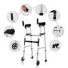 4-Wheel Walker, Foldable Rollator for Older Adults, Lightweight, Supports up to 200 kg, Adjustable, Compact, Double Comfort view 2