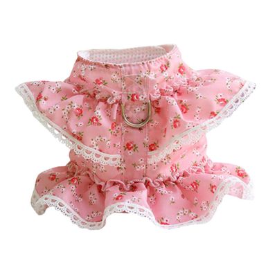 minkissy 1-Piece Creative Cat Costume, Adjustable Floral Lace Cat Vest for Small and Medium Cats