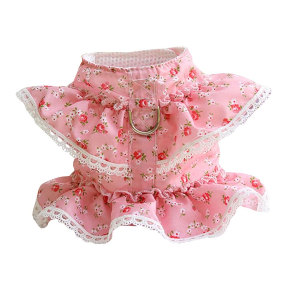 minkissy 1-Piece Creative Cat Costume, Adjustable Floral Lace Cat Vest for Small and Medium Cats