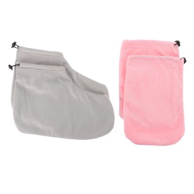 Paraffin Care Wax Foot Covers and Glove Set, Pink
