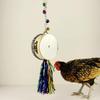 FRCOLOR 2-Piece Hanging Chicken Toy with Mirror view 4