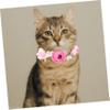 FRCOLOR 3-Piece Flower Collars for Small Dogs and Cats view 4