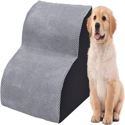 4-Step Pet Stairs for Small Dogs, Gray, Size 2