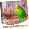 FRCOLOR Parrot Wood Chew Toy view 3