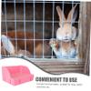 Rabbit Toilet with Splash Guard, Large, PP, Pink view 3