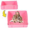 Rabbit Toilet with Splash Guard, Large, PP, Pink view 4