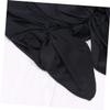 Silk Sleep Bonnet for Long Hair, Black view 2