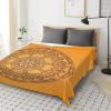 3D Geometric Art Flannel Throw Blanket, Burnt Orange, 100 x 130 cm view 4