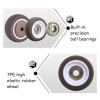 Furniture Swivel Casters, 1.5 in (38 mm), U-Bracket, 75 kg Capacity, 4-Pack view 3