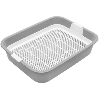 4BIG.fun Litter Box for Kittens and Small Animals with Cleaning Grate