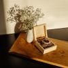Creative Deco Small Wooden Box with Lid, 10 x 10 x 5 cm (±0.5 cm) view 2