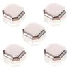 POPETPOP Portable ABS/AS Powder Containers, 5-Pack view 1