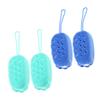 4-Piece Double-Sided Silicone Bath Brushes for Body Exfoliation view 1