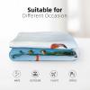 ASEELO 152 x 102 cm Beach Flamingo Fleece Blanket, Sofa Throw for Bed, Couch and Travel view 2