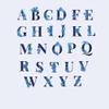 2 Sheets of English Letter ABCD Floral Temporary Tattoo Stickers view 3