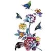 2 Waterproof Temporary Tattoo Stickers with Large Colorful Flowers for Women view 1