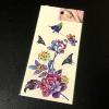 2 Waterproof Temporary Tattoo Stickers with Large Colorful Flowers for Women view 3
