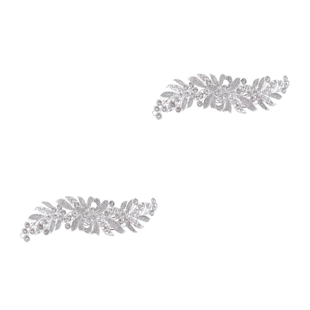 POPETPOP 2-Piece Bridal Rhinestone Hair Comb Set