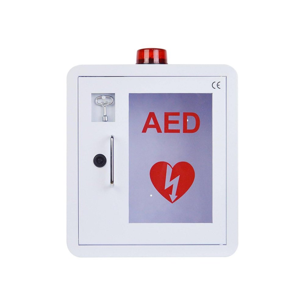 JIANGSS Wall-Mounted AED Cabinet with Emergency Strobe Alarm