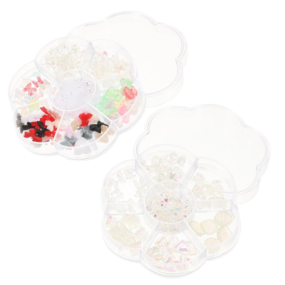 POPETPOP Pearl and Bow Boxes for Nail Art Decorations